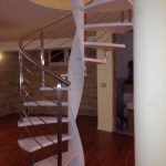 scale a chiocciola palo aperto ring inox