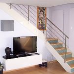 scale a giorno IRIS-STEP-inox a sbalzo
